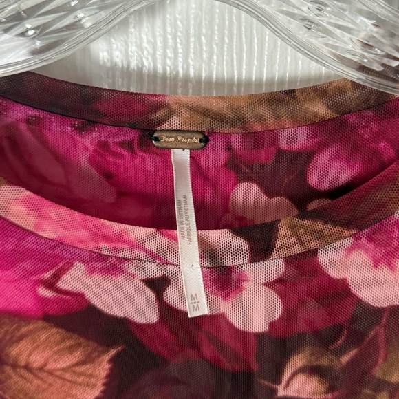 Free People Gianni Maxi Dress in Pink Love Combo M - Picture 7 of 8